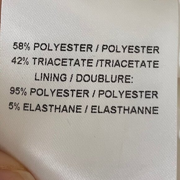 Judith & Charles Sleeveless Boat Nk Split V Fit & Flare Lined Dress White Sz 10 - Picture 14 of 16